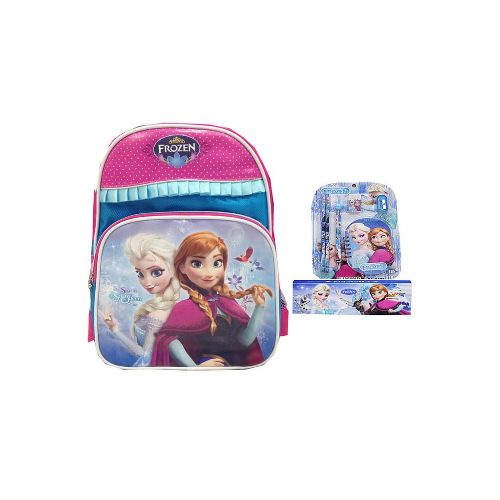 

Tas Frozen TK Renda 2 Kantung Blue Set Kotak Pensil + Alat Tulis