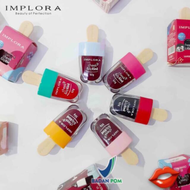 IMPLORA LIP TINT LENGKAP SHADE 1-6