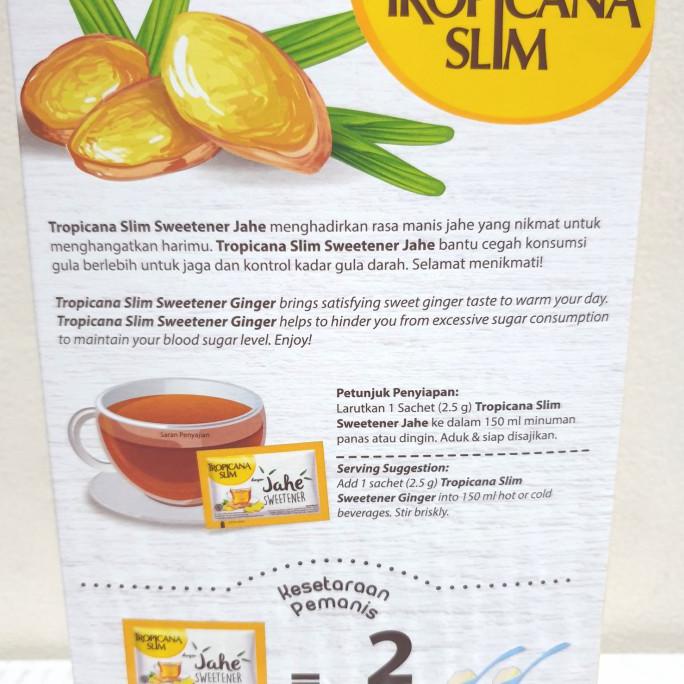 

[[BISA COD]] Tropicana Slim Jahe Sweetener 50 Sachet Box TERBARU Kode 89