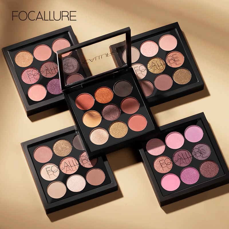 F86 FOCALLURE 9 Warna Eyeshadow palette mata kosmetik