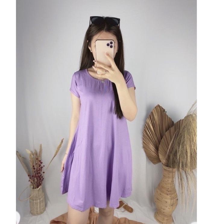 ✥ FLARE DRESS / dress basic lengan pendek wanita/dress polos wanita/casualdress/pakaian wanita/homey