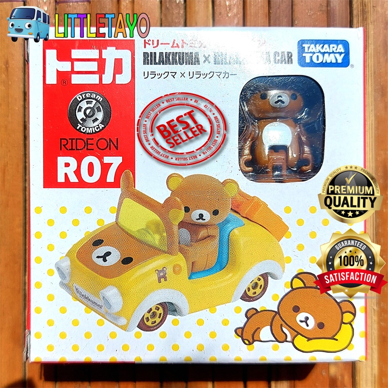 TOMICA DREAM RIDE ON R07 RILAKKUMA X RILAKKUMA CAR MINIATUR BEAR PROMO TAKARA TOMY ORIGINAL