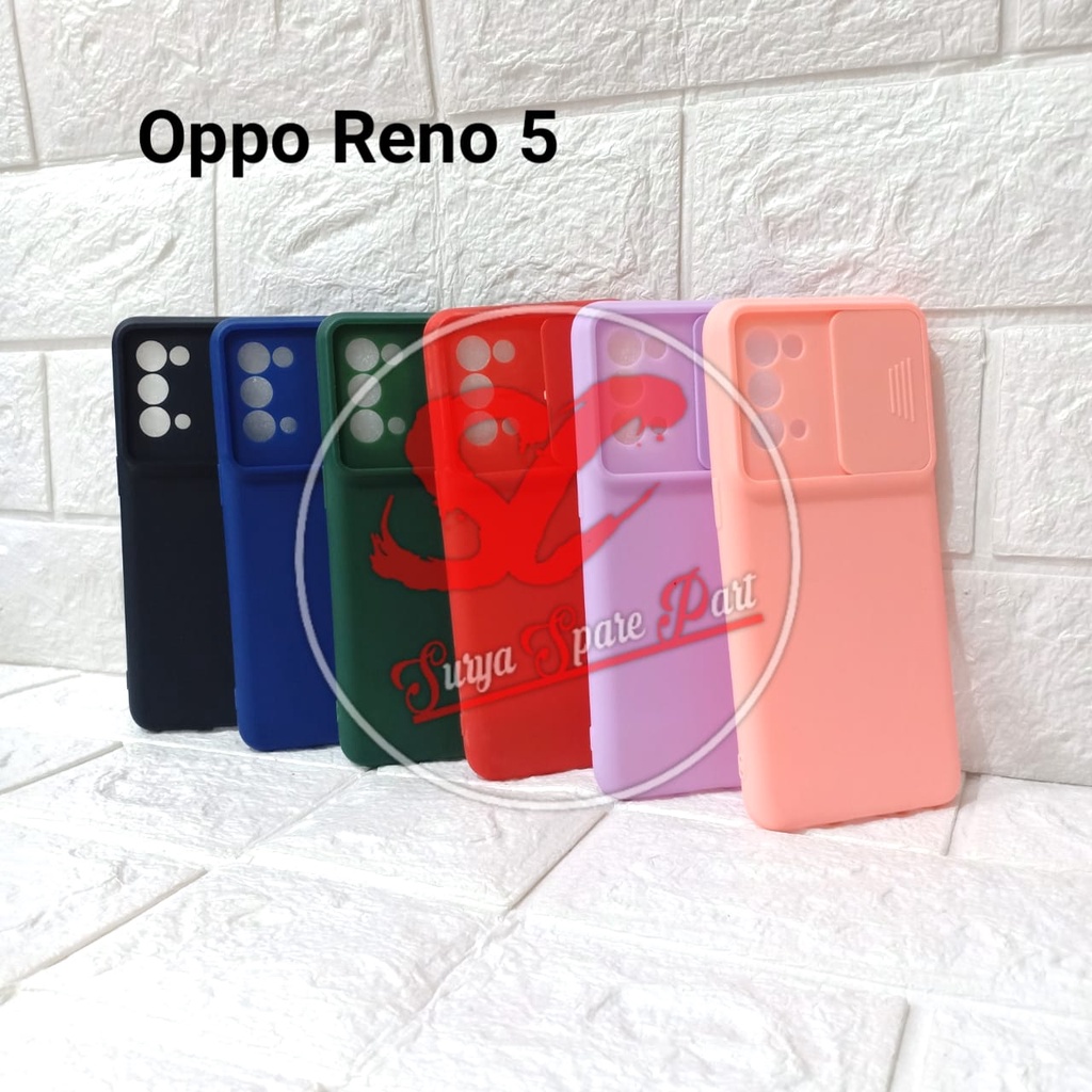 SOFTCASE SLIDE CAMERA PROTECTOR OPPO RENO 5 RENO 5 4G RENO 5 5G - SC