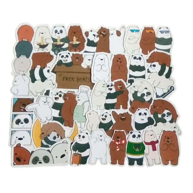 

STIKER WE BARE BEARS 25 PCS