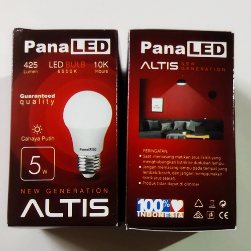 Bohlam Led Panaled Altis Lampu LEDBulb 5watt BERGARANSI RESMI 1 TAHUN MANTAP