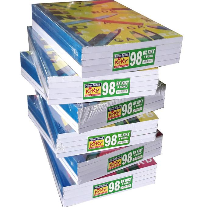 

KIKY BUKU TULIS BX / B5 / BESAR ISI 98 LEMBAR - 1 PACK = 5 PCS Random
