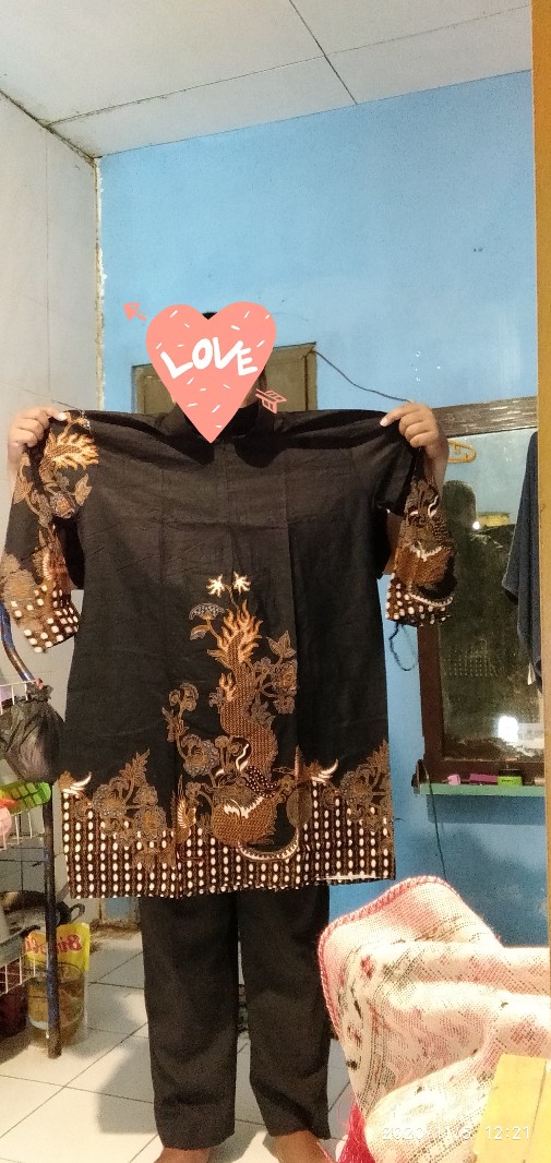 Batik Couple Keluarga - Bisa Cod - Couple Batik Indonesia Sarimbit Gamis Familly  - Batik Putra Hadi