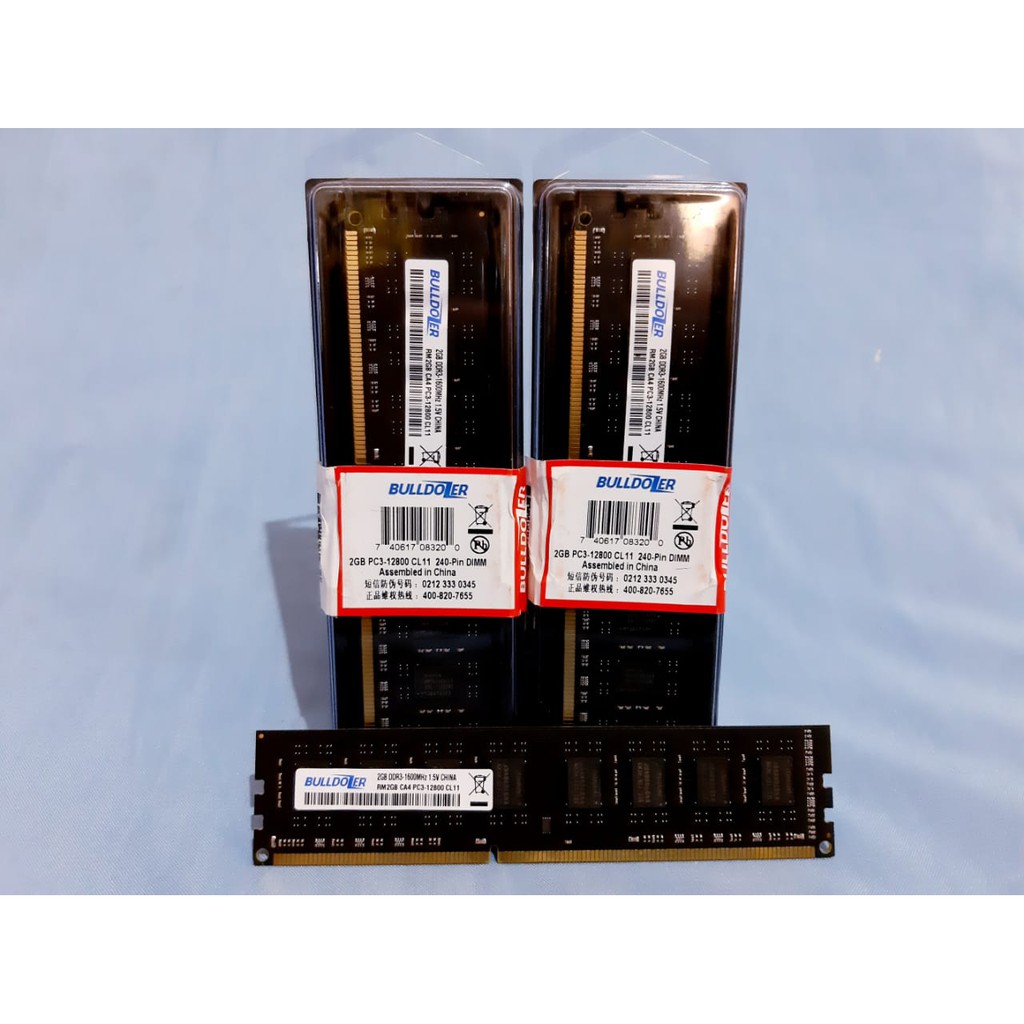 MEMORY PC DDR3 2G BULLDOZER PC12800, MEMORY DDR3 KINGSTON 2G, LONGDIM DDR3 2G PC 12800 BARU