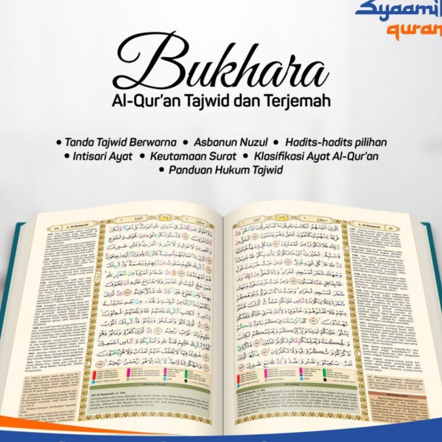 Al-Quran Bukhara B5 HC / Mushaf Bukhara Tajwid &amp; Terjemah - Syaamil Quran