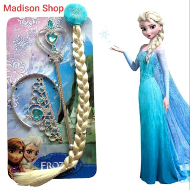 Mahkota Frozen Elsa Anna Kado Anak Aksesories Rambut Tongkat Peri Murah Baju Cosplay Disney