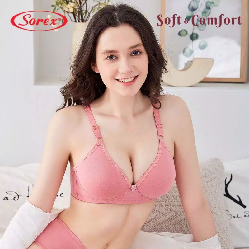 SOREX Bra soft &amp; Comfort 17228 Busa tanpa kawat setara cup B-C