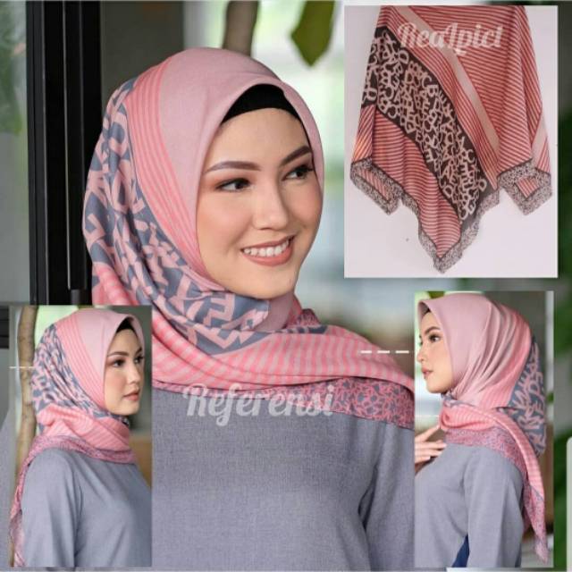 HIJAB SEGI EMPAT VOAL DEENAY KW BRIEF PINK