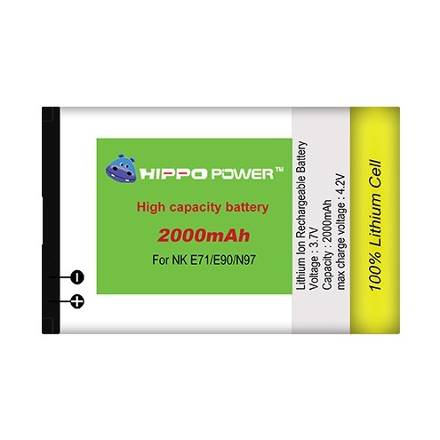 Baterai Nokia BP4L NK E71 E90 N97 2000 mAh Red Label Garansi Resmi Hippo 6 bulan