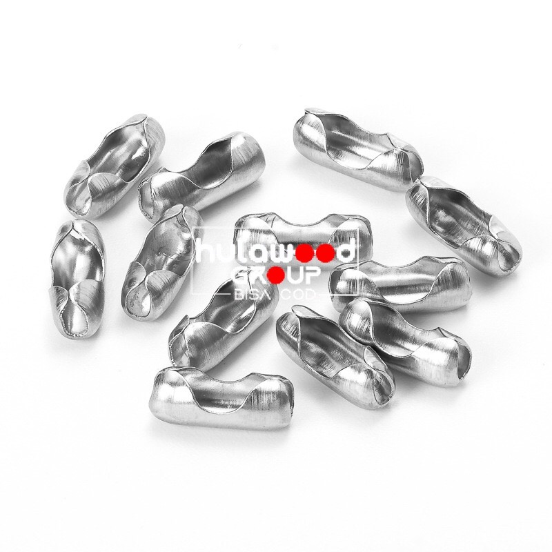 Pengait Rantai kalung biji lada Biji Bambu (Stainless Steel) Anti Karat