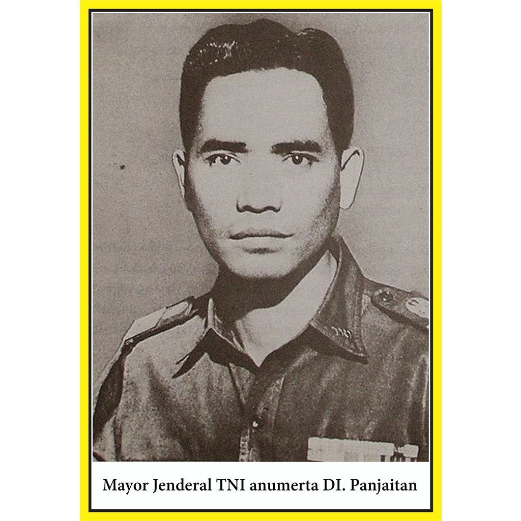 poster bingkai foto Soekarno dan pahlawan revolusi