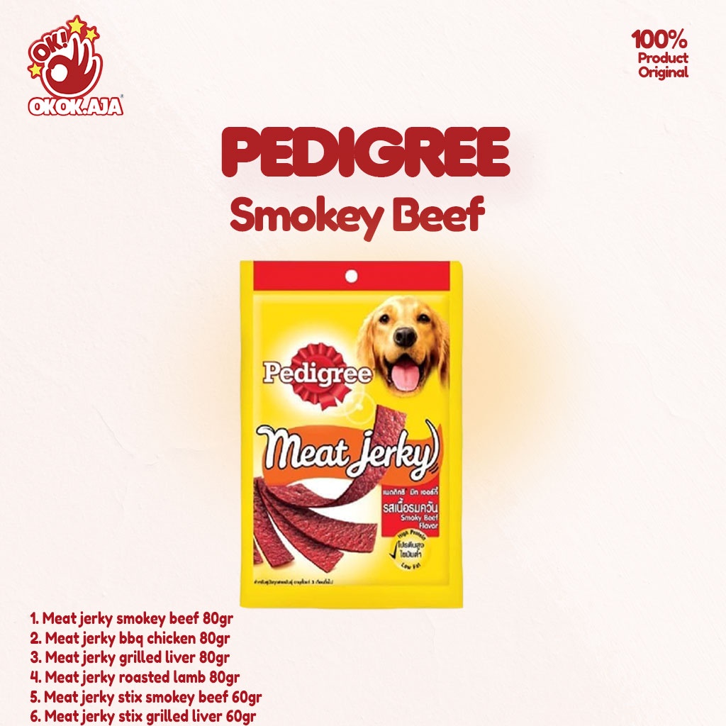 PEDIGREE MEAT JERKY - Cemilan Snack Anjing murah