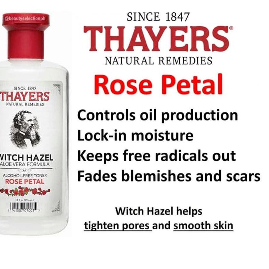 BEST QUALITY** Thayers Rose Petal Witch Hazel Toner 355ml ....