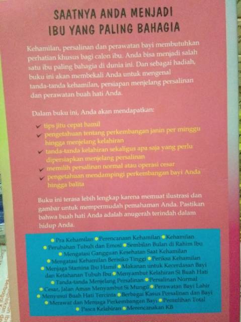 Panduan Lengkap Kehamilan Persalinan Dan Perawatan Bayi Shopee Indonesia