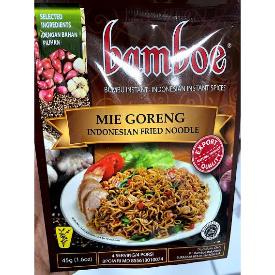 

BAMBOE BUMBU MIE GORENG 45 Gram