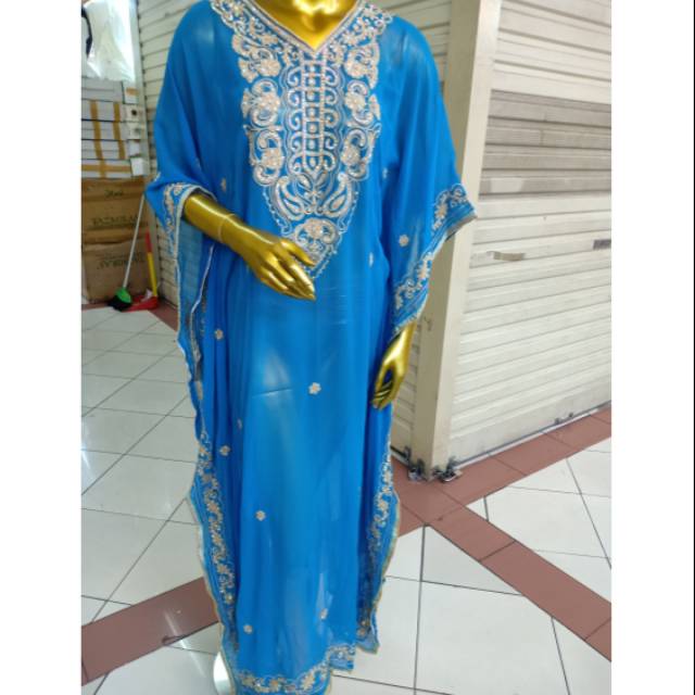Kaftan India mewah... Bahan: syvon seruthi import