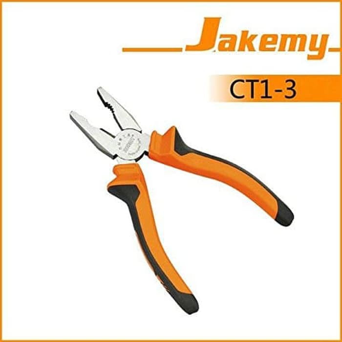 Jakemy 6 Inch Hardware tools Non-slip Handle Parallel-jaw JM-CT1-3 Tang Kombinasi  Original