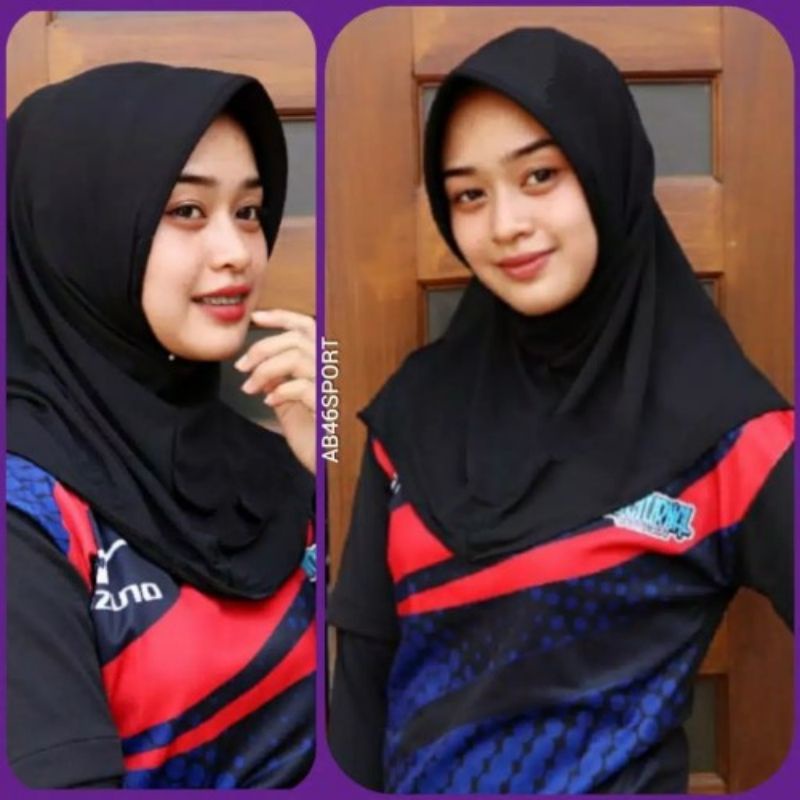 Hijab Sport Premium / Hijab Sport / Hijab Sport Hitam