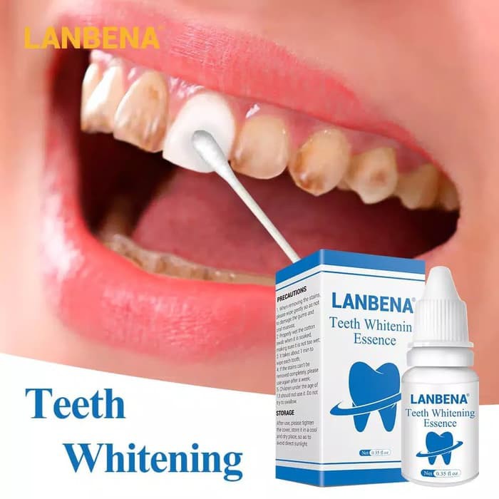 LANBENA Teeth Whitening Essence Pemutih Gigi dan Karang Gigi ORI | Shopee  Indonesia