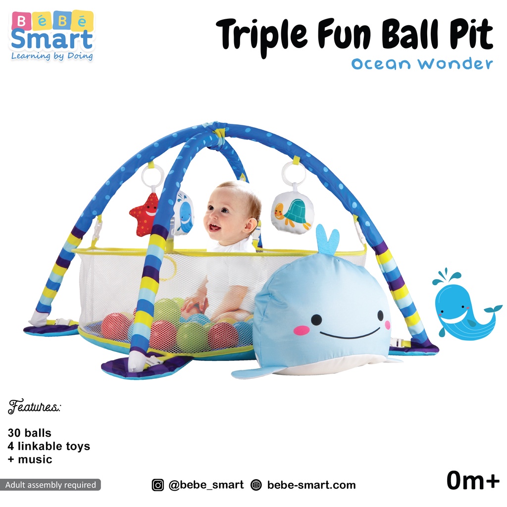 Jual Bebe Smart Triple Fun Ball Pit Ocean Wonder Indonesia Shopee Indonesia