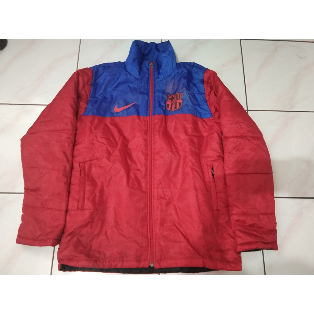 Jaket/Jacket Barcelona/Barca biru merah KW Lokal