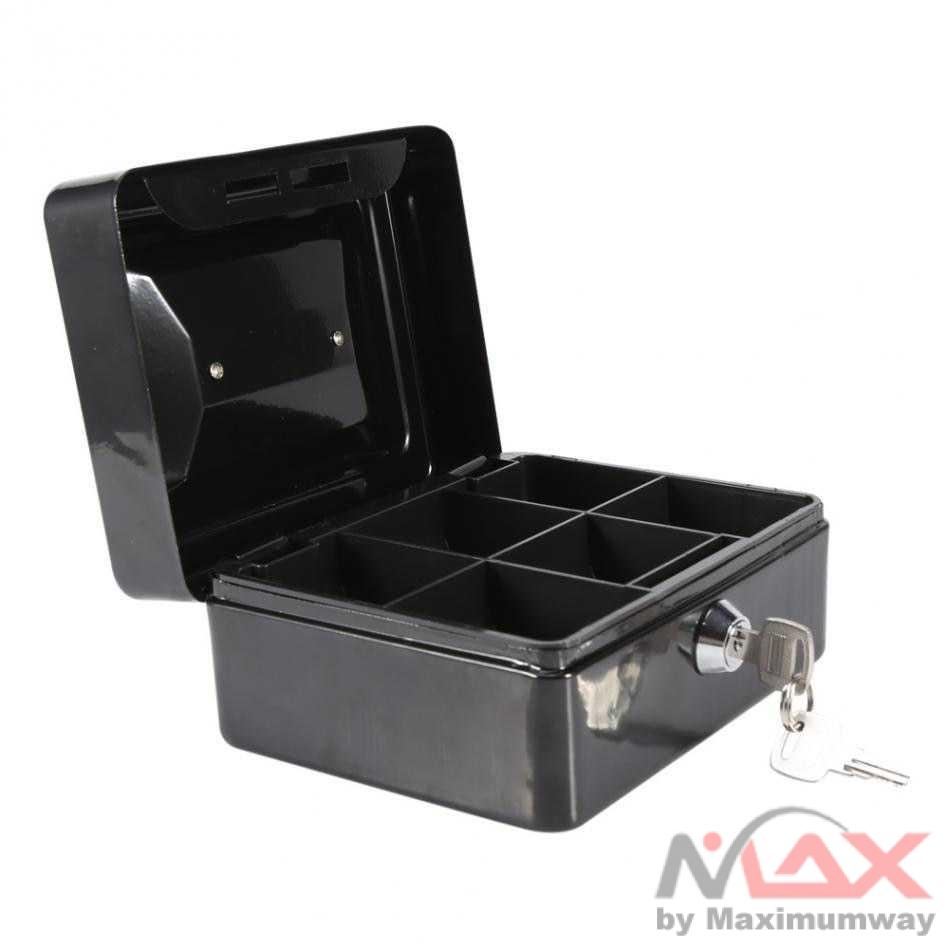 Cash box Kotak uang Baja Kuat dengan kunci Box Perhiasan Kotak Jam tangan Organizer Perhiasan Brankas depositbox Money Box kasir kunci penyimpan uang tunai perhiasan barang berharga safetybox safety box organizer anting kalung gelang emas koin coin