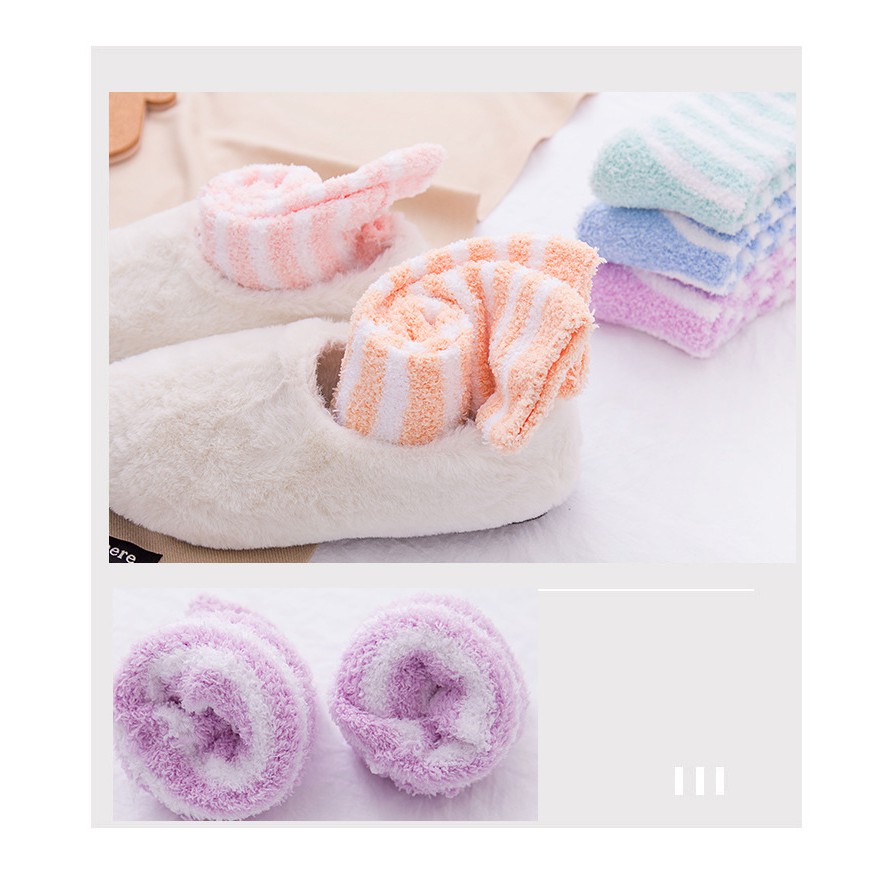 kaos kaki wanita tidur lucu tebal hangat Bahan Combed Cotton