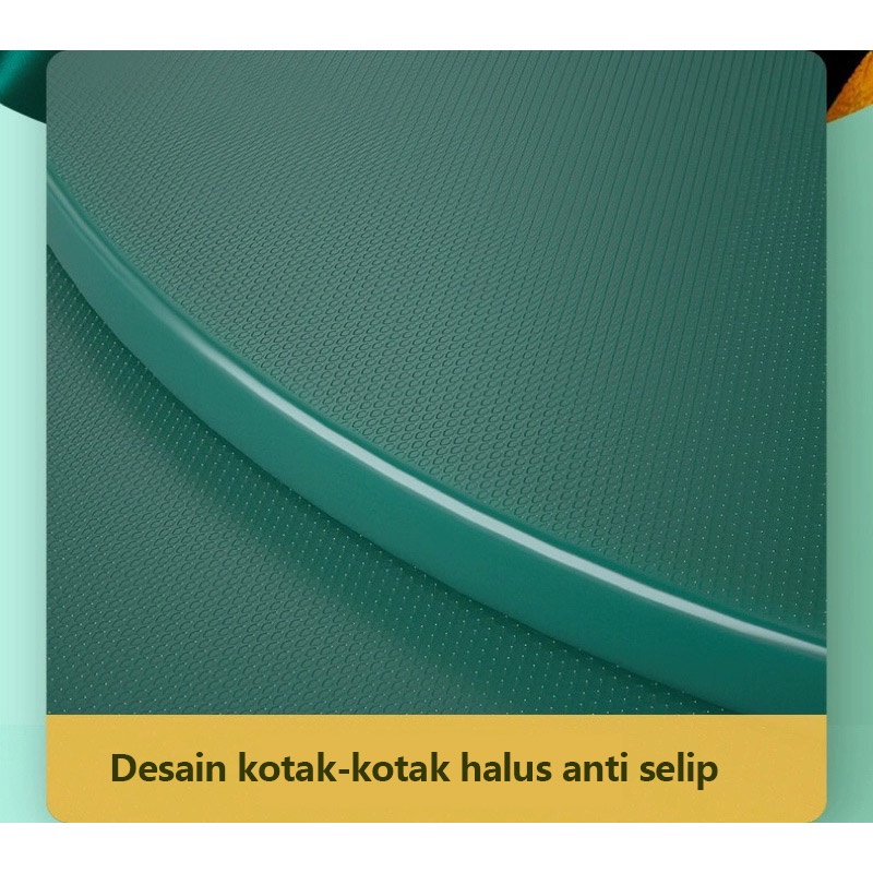 Talenan Bulat 2in1 Talenan Anti Jamur Talenan PE anti Slip Talenan dapur serbaguna