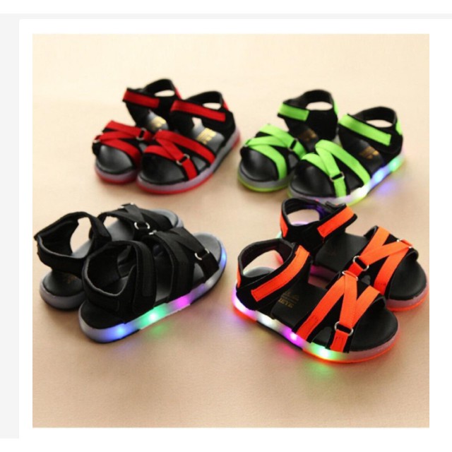 Sepatu (HZ) Sandal Anak Laki LED Model Z Sepatu Sandal Anak Import HZK45