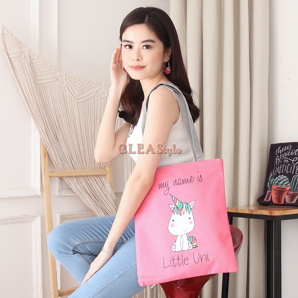 TAS UNICORN / TAS SELEMPANG UNICORN / UNICORN / UNICORN BAG / TAS UNICORN SELEMPANG / TAS KANVAS