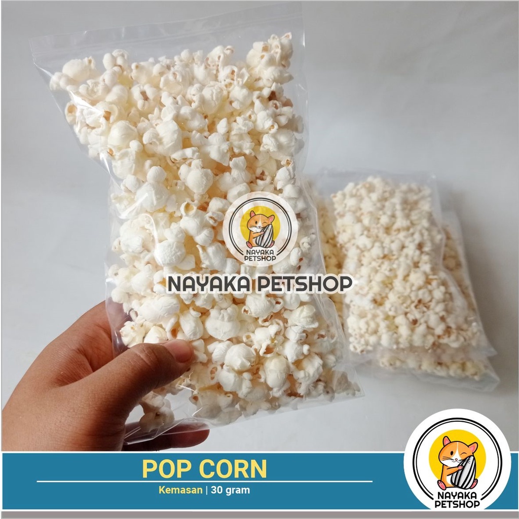 Popcorn Hamster 30 gr Pakan Makanan Snack Cemilan Jagung Berondong Extra Food