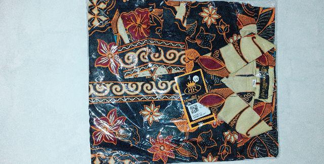 Benang Raja Kemeja Batik Kombinasi Tulis Primis Lapis Furing Lengan Panjang