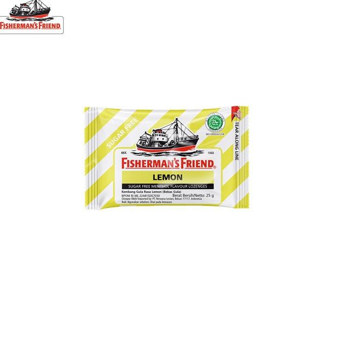 

A-ELT} ☛} Fisherman's Friend Permen Bebas Gula Rasa Lemon 25 gr