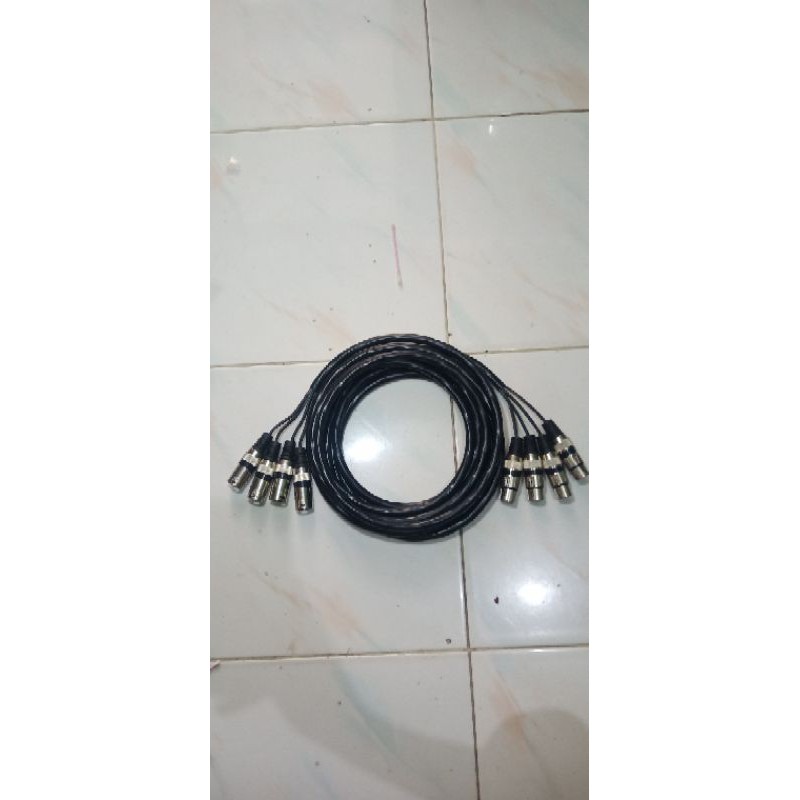 kabel snake BMA isi 4 panjang 1 meter jack canon male to female