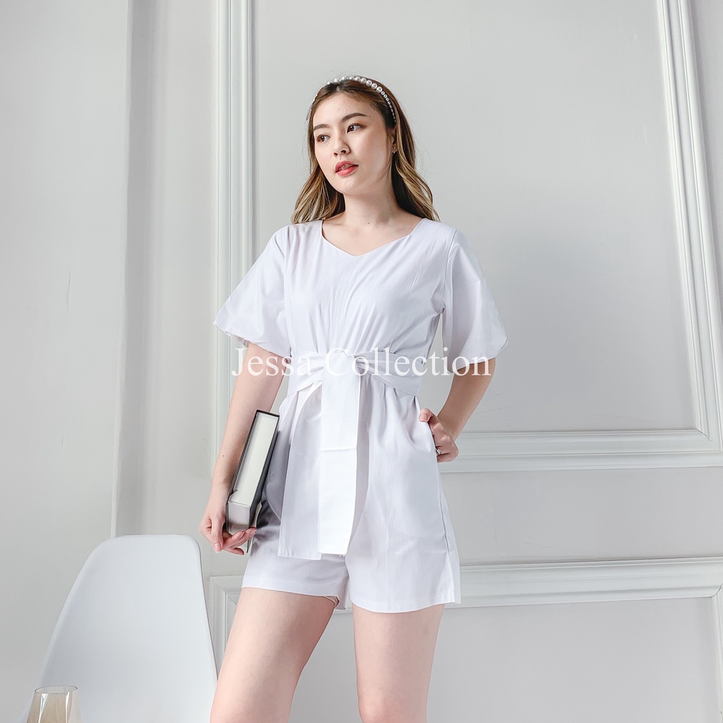 Premium Gratias Ribbon Jumpsuit TH 336 COTTON