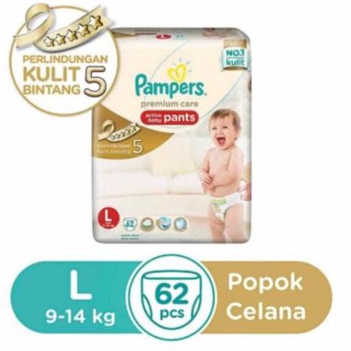 Termurah Pampers Premium Care Pants L 62 / L62