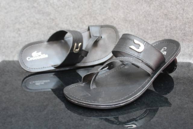 Sendal Pria Slide Kickers Urban Bahan Kulit Santai Nyaman Jalan NgemalL HangOut Kekinian Semi Formal