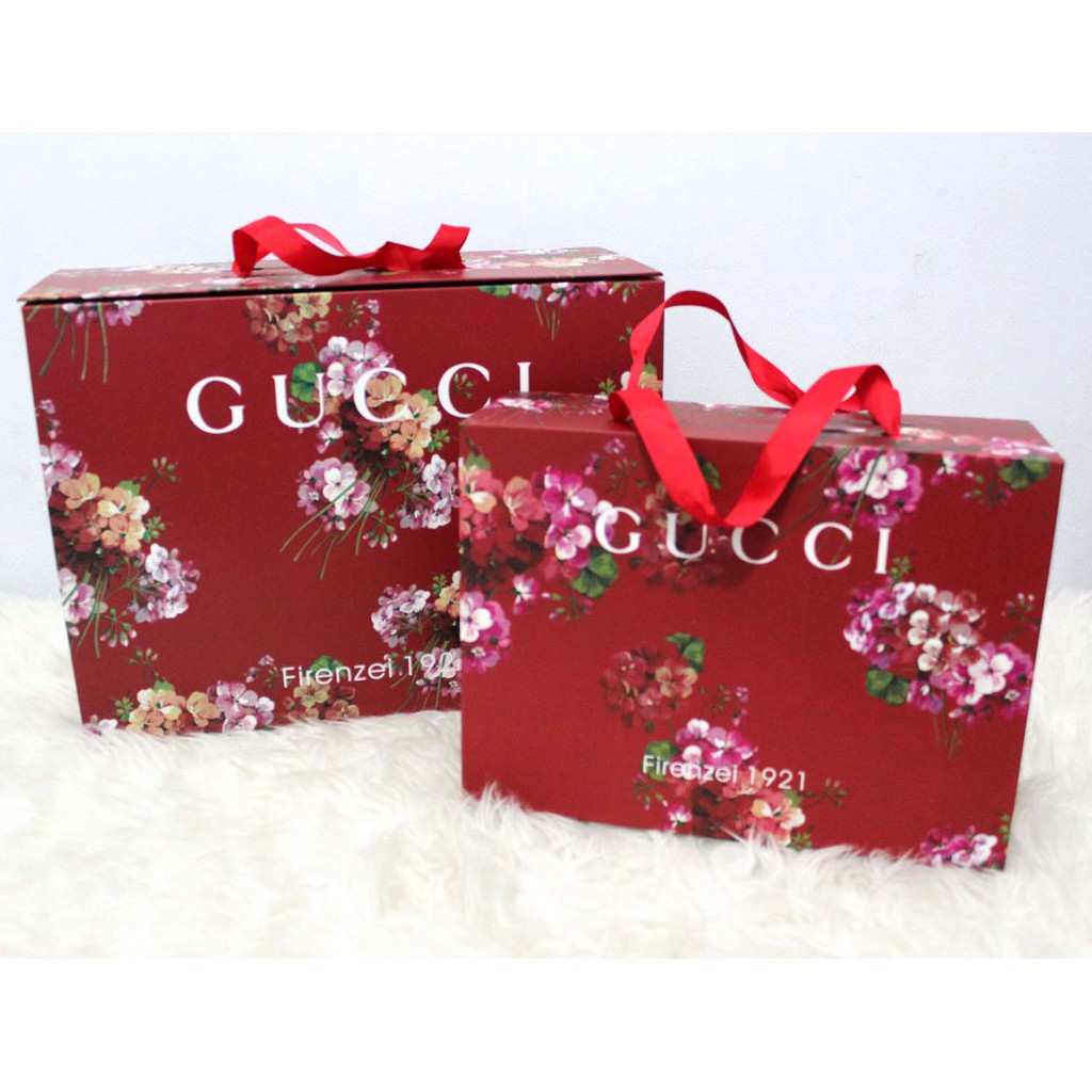 BOX TAS GUCCI EDITION RED FLOWER