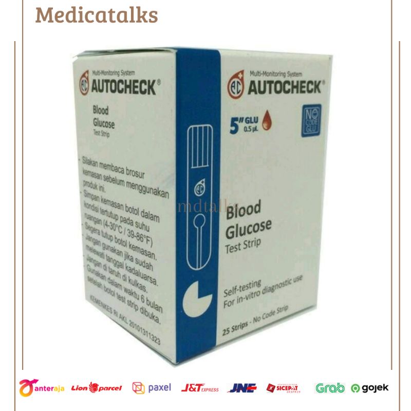 Strip Auto Check Glucose / Strip Refill Auto Check Gula