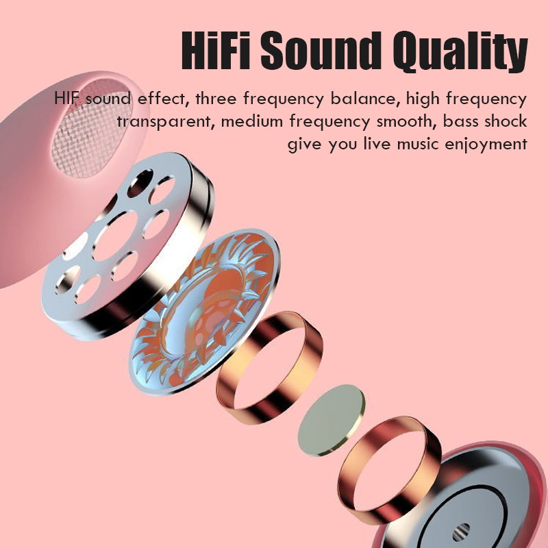 U19 Macaron 3.5MM Wired Earphones Hifi Stereo Headphone Earphone