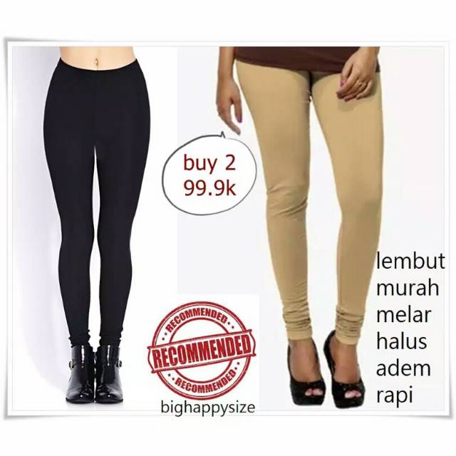 Legging panjang wanita spandek all size standar