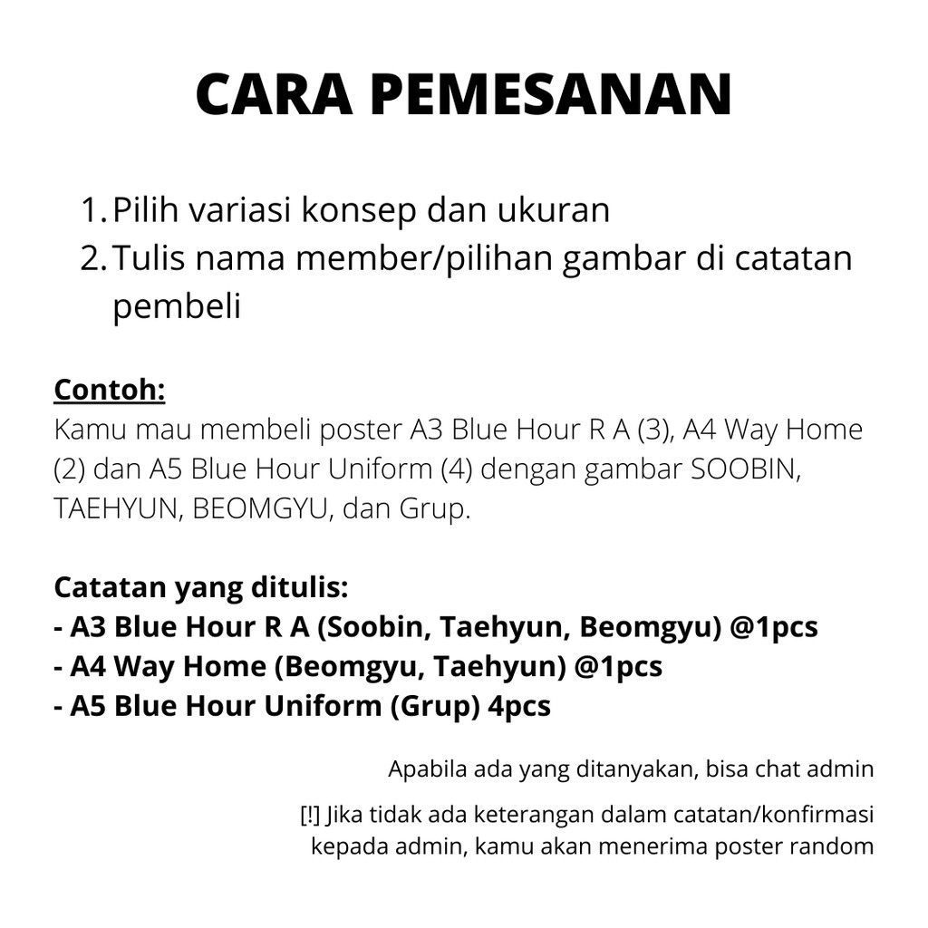 Poster TXT / TXT Poster Collection - Poster kpop murah