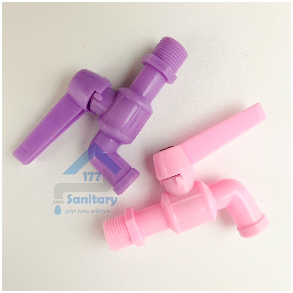 Kran Tembok Plastik Murah Warna LTS- Keran Air Kran Taman Pvc Faucet Plastic Sanitay177 /R8