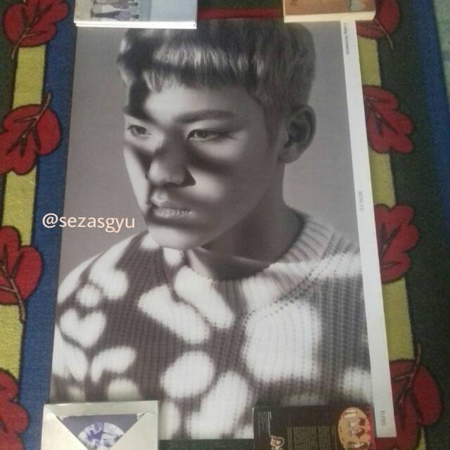 Poster Mingyu Seventeen ( Going Seventeen ) dan Poster Al 1 Mingyu Seventeen