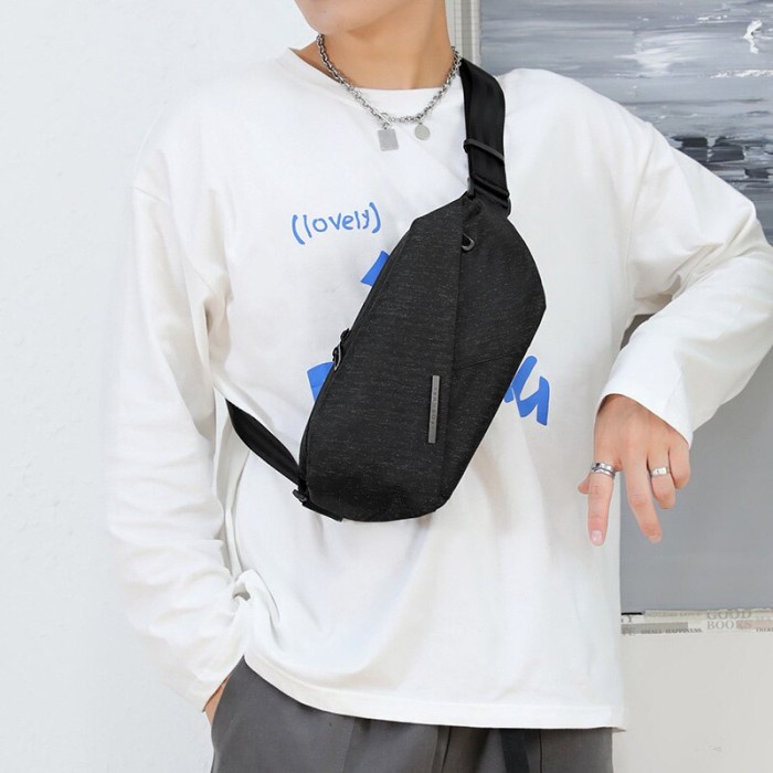 Crossbody Tas Waist Bag Haoshuai Waterproof Slempang Pinggang Dada Original Berkualitas
