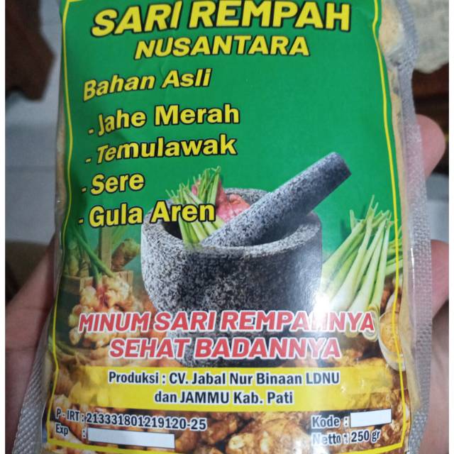 

Sari Rempah Nusantara menambah imunitas dan melegakan tenggorokan
